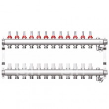 Кол. группа  1х 12 вых. с расх. нерж. STI в сборе Евроконус 3/4