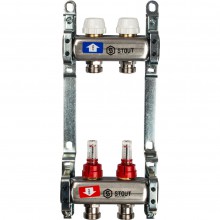 Кол. группа  1х-2 вых. с расх. нерж. STOUT