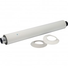 Коаксиальная труба STOUT  DN60/100   L830мм уплотнения и хомут в комплекте (совместим с Baxi)