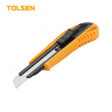 Нож с выдвижным лезвием 18мм  пласт.корпус TOLSEN TOOLS 30001
