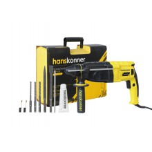 Перфоратор Hanskonner,  790 Вт, 3 реж, 2,8 Дж, 0-4800 уд/м, 0-1100 об/м, 4м кабель