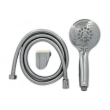 Душевой набор ПРОФСАН  (лейка+шланг, держатель) PSM-045 хром