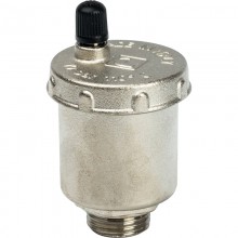 Воздухоотводчик авт. прямой 1/2 (ник.) уплотнит. кольцо NBR STOUT