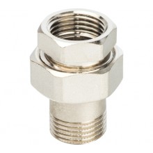 Американка 2 г/ш прямая STOUT (ник.)  (кольцо уплотн.) l 7 в упак.