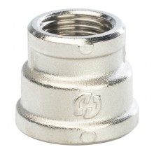 Муфта переходная  3/4х1/2 STOUT (ник.) l 10/100 в упак.