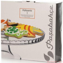 Блюдо на ножке 280мм PATISSERIE бортик вверх, стекло