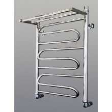 Полотенцесушитель водяной Ручей с полкой (Лесенка) 1 (AISI 304, 2 мм)