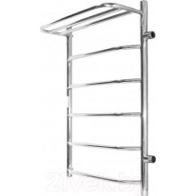 Полотенцесушитель УЮТ 80х70x 60 с полкой бок. подкл. слева НР1