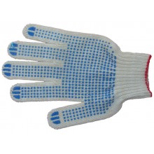 Перчатка Люкс Точка 5 нитей белые