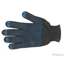 Перчатка Люкс Точка 5 нитей черные