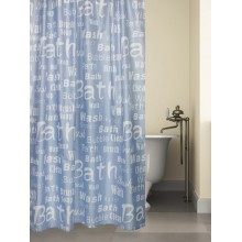 Шторка для ванной BATH 180х180 Blue Font (голубой) (ch15061) (17)