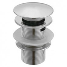 Донный клапан MELANA  с переливом (Хром) Click-clack