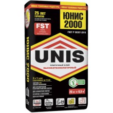 Клей плиточн. ЮНИС 2000 (черный) 25 кг