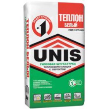Штукатурка UNIS Теплон гипс. белая 30кг
