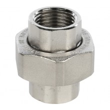 Американка   3/4 г/г прямая STOUT (ник.)  (плоск. уплотн.) l 10/40 в упак.