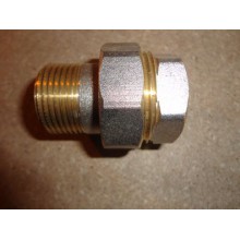 Американка   1/2 г/ш прямая WM (ник.) (10/160) (кольцо, резина)