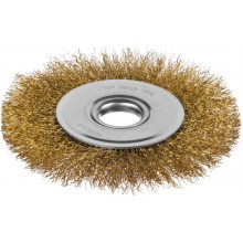 Щетка дисковая для УШМ, 125мм/22.2мм витая стальная латунированная проволока 0,3мм MIRAX