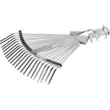 Грабли веерные усиленные регулируемые GRINDA 22 плоских зуб.