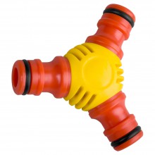 Тройник д/развет.и соед.штуц. 3/4 пластмассовый с TPR GRINDA