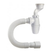 Р-31009 Сифон ОРИО для писсуара с манжетой D - 40,46 мм и гибкой трубой 40-40/50