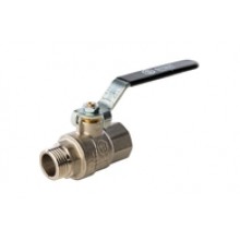 Кран шар. 2 г/ш рыч. STOUT полнопрох. | 2/8 в упак.