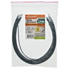 Леска д/триммера 2.4мм х 30см семиуг.Sturm