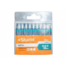 Бита (насадка) SL4x25мм 20шт.STURM