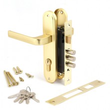 Замок  врезной Apecs 1026/60-G (золот)