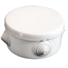 Коробка распр. ОП 90*45 IP54 бел У-140 круглая (45 в упак.) Коробка распр. ОП 90*45 IP54 бел У-140 круглая (45 в упак.)