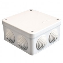 Коробка распр. ОП 105*105*56 IP54 бел. У-110 кр.на винтах (24 в упак.) Коробка распр. ОП 105*105*56 IP54 бел. У-110 кр.на винтах (24 в упак.)