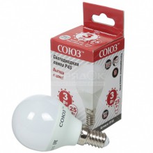 Лампа св. Е14   6Вт Шар СОЮЗ SLED-SMD2835 P45/4000/220V,500lm