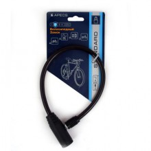 Замок навесной с тросом  Apecs PD-80-35CM