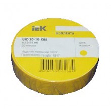 Изолента ПВХ  15мм (рул.20м)желт. ИЭК | UIZ-13-10-K05