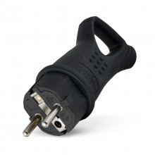 Вилка каб. каучук.с/з угловая с ушком 16А 250В IP44 (еврослот) UNIVersal EL1917 Вилка каб. каучук.с/з угловая с ушком 16А 250В IP44 (еврослот) UNIVersal EL1917