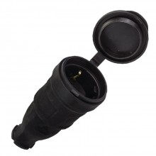 Розетка каб. перен. каучук.16A (225) EKF 2P+PE 230В IP44 Розетка каб. перен. каучук.16A (225) EKF 2P+PE 230В IP44