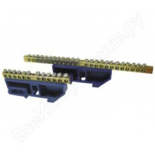 Шина нулевая на DIN-рейку 65.63.08. (63А/8 отв.) ЭКФ sn1-63-08-d Шина нулевая на DIN-рейку 65.63.08. (63А/8 отв.) ЭКФ sn1-63-08-d