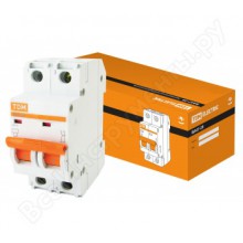 Авт.выкл.2п 40А  TDM ВА47-29 х-ка С 4,5кА | 6 в упак.