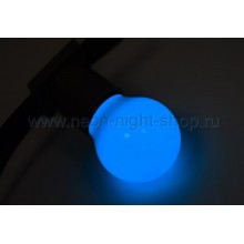Лампа светодиодная d-45 3LED 1Вт шар E27 25лм 220В син. Neon-Night 405-113