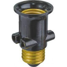 Патрон-переходник с Е27 на розетку и Е27 71 695 NLA-E27-S-E27 NAVIGATOR 71695