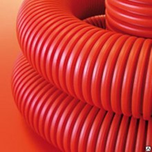 Труба ПНД гофр. d110мм красная с протяжкой ДКС двуст. | 50 | 121911