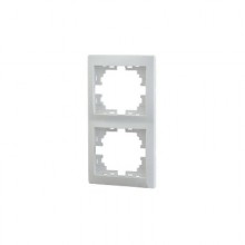 Рамка 2-м Мира верт. бел. Lezard 701-0200-152