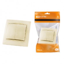 Выкл. СП 2-кл. IP20 10А, сл. кость Таймыр TDM