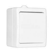 Выкл. проход. 1-кл. ОП Аллегро 10А IP54 бел. (еврослот) Universal 5563484