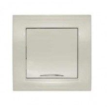 Выкл. СП 1-кл. IP20 10А с инд. сл. кость Бриллиант (10/100) 7948615