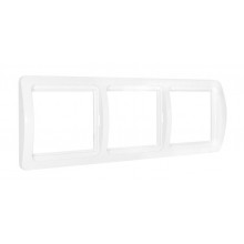 Рамка 3-м Валери гориз. бел. UNIVersal ВР003Г