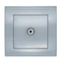 Розетка TV СП 1-м серебро Брилиант 7949827 (10/100)