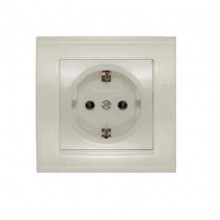 Розетка СП 1-м IP20 16А, c/з сл.кость Бриллиант 7948844 (10/100)