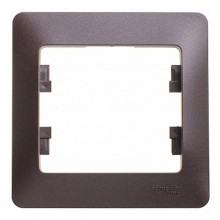 Рамка 1-м GLOSSA шоколад SchE GSL000801