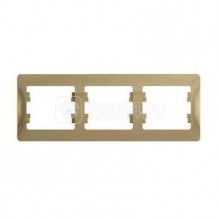 Рамка 3-м GLOSSA горизонт. титан SchE GSL000403