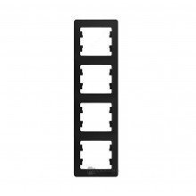 Рамка 4-м GLOSSA верт. антрацит SchE GSL000708 Рамка 4-м GLOSSA верт. антрацит SchE GSL000708